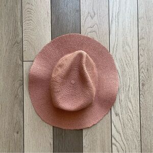 Zara Coral Woven Hat